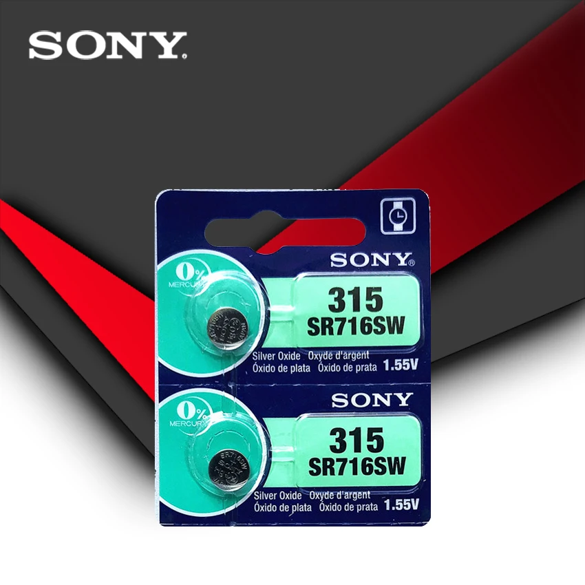 100 ПК sony 315 SR716 SR716SW EP2012 D315 сотового аккумулятора кнопочного типа круглая батарейка для мужчин и женщин, женские детские часы в розницу
