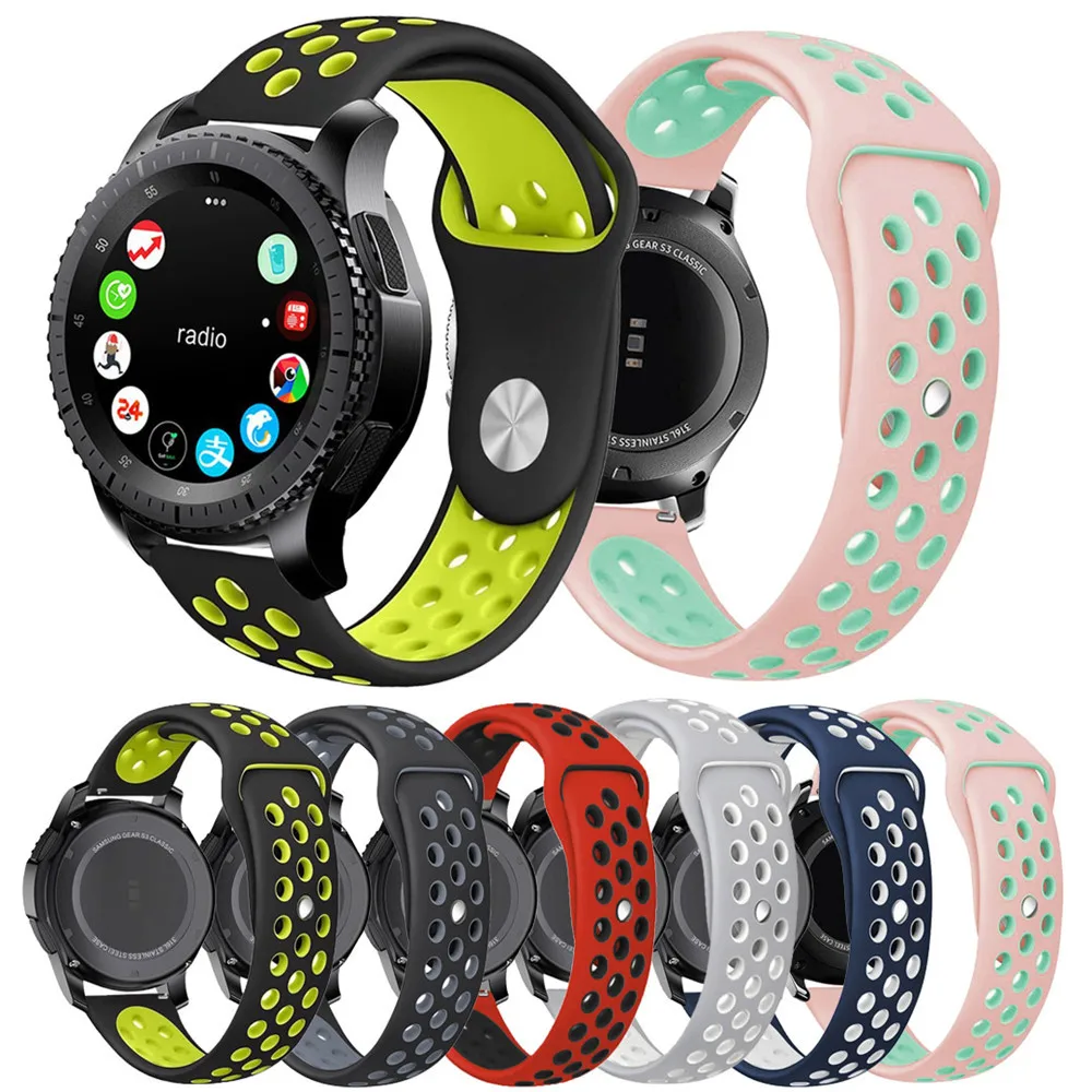 Ремешок для часов силиконовый Samsung Gear S3 frontier 22 мм|Смарт-аксессуары| |