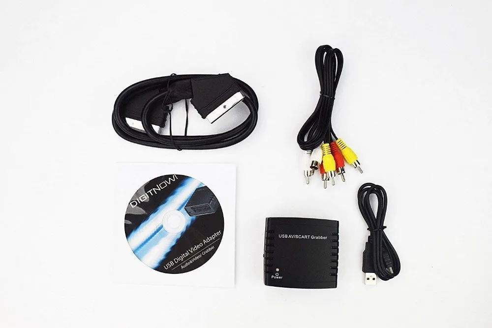 Карта захвата видео конвертация Scart TV Hi8 VHS в цифровой DVD USB AV конвертер|Кабели