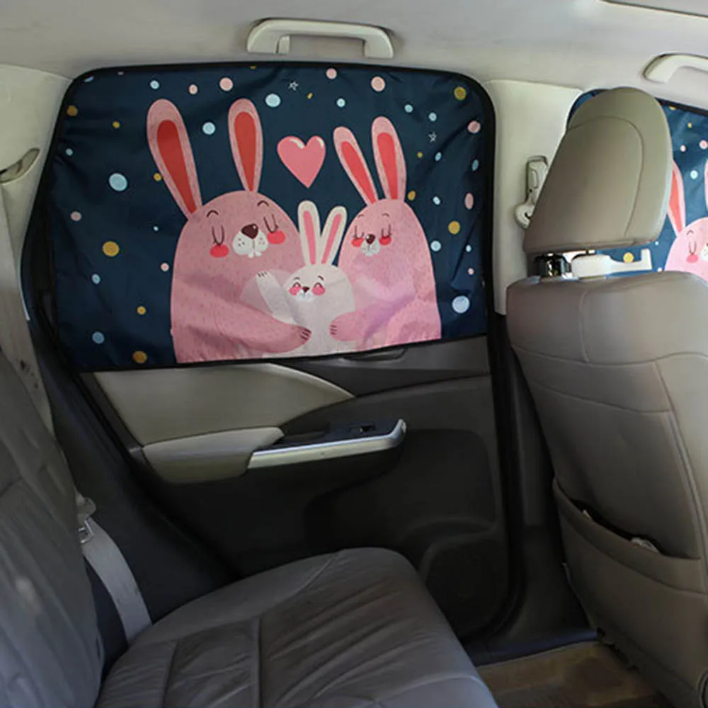 

Car Sunshade Curtain Window Sun Visor Protector for Baby Children Universal Cute Car Cartoon Magnetic