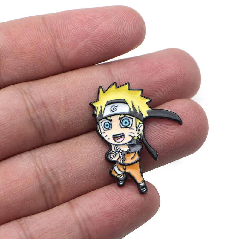 L3229 Uzumaki Naruto эмалированная булавка броши мультфильм креативная металлическая брошь булавки Джинсовая Шляпа значок воротник ювелирные изделия 1 шт