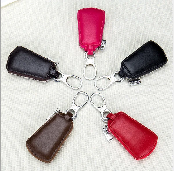 

Universal Leather Wallet For Car Key Case, Magic Ladies Minimalist Wallet with Key Chain, Car Key Package
