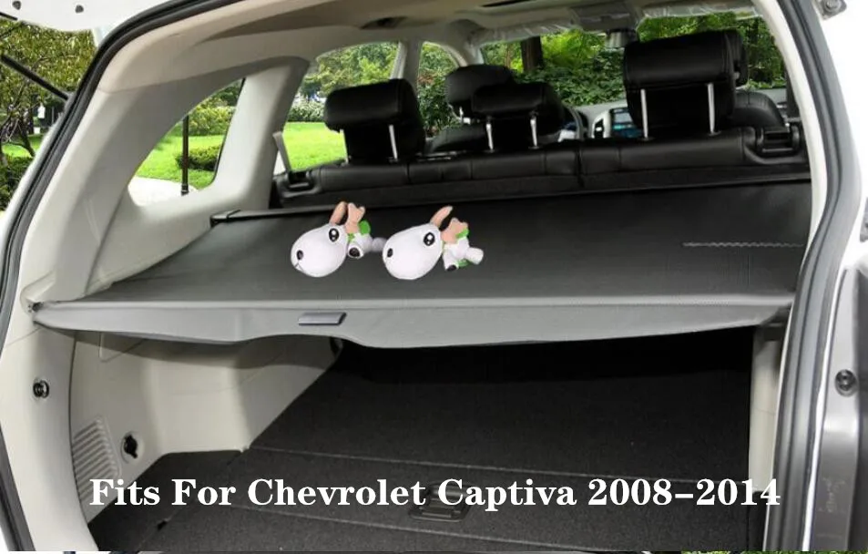 

High Qualit Car Rear Trunk Cargo Cover Security Shield Screen shade Fits For Chevrolet Captiva 2008-2014( black, beige)BY EMS