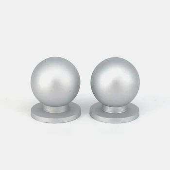 

10PCS 23mm Round Ball shape Space Aluminum Furniture Knob Modern Cabinets Door Cupboard Knobs Drawer Handles Pull