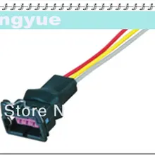 Longyue 2 шт. 3pin Топливная форсунка проводка разъема Вилки 15 см проволоки LY-002