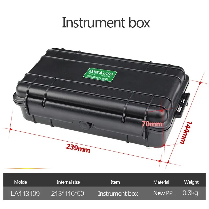 LAOA чехол для инструментов коробка для файлов ударопрочный защитный чехол s оборудование чехол для камеры с предварительно вырезанной поролоновой подкладкой - Цвет: LA113109