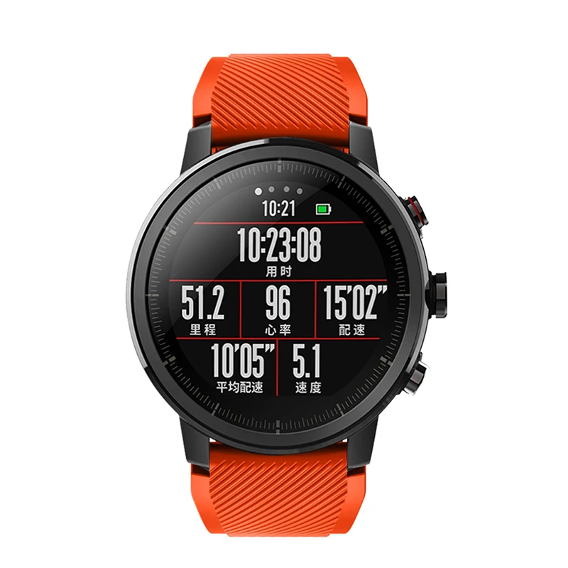 Ремешок для часов Xiaomi Huami Amazfit Pace/Stratos 2 2s/GTR силиконовый спортивный смарт браслет 47