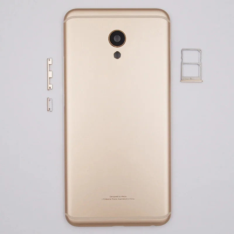 

BaanSam New Battery Door Back Cover Housing Case For MEIZU MX6 With Power Volume Button+SIM Card Tray+Camera Frame/No Flash Lens