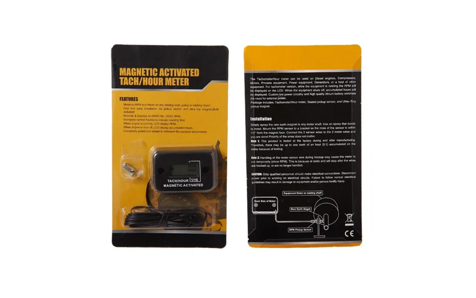Horímetro do Motor de Gás para o Gerador à Prova d' Água Digital Tacômetro Diesel Trator Escavadeira Vala Cleaner Agrosprayer Hm012c Utv 11 Diesel UTV trator Escavadeira vala cleaner agrosprayer HM012C