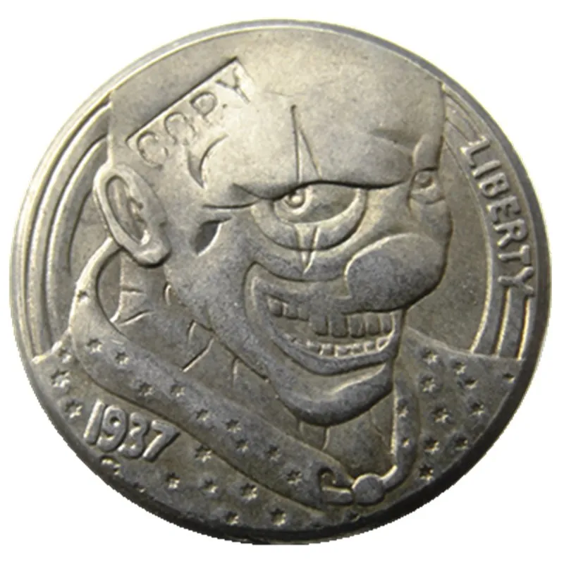 

BU(24)Hobo Nickel 1937-D 3-Legged Buffalo Nickel Rare Copy Coin