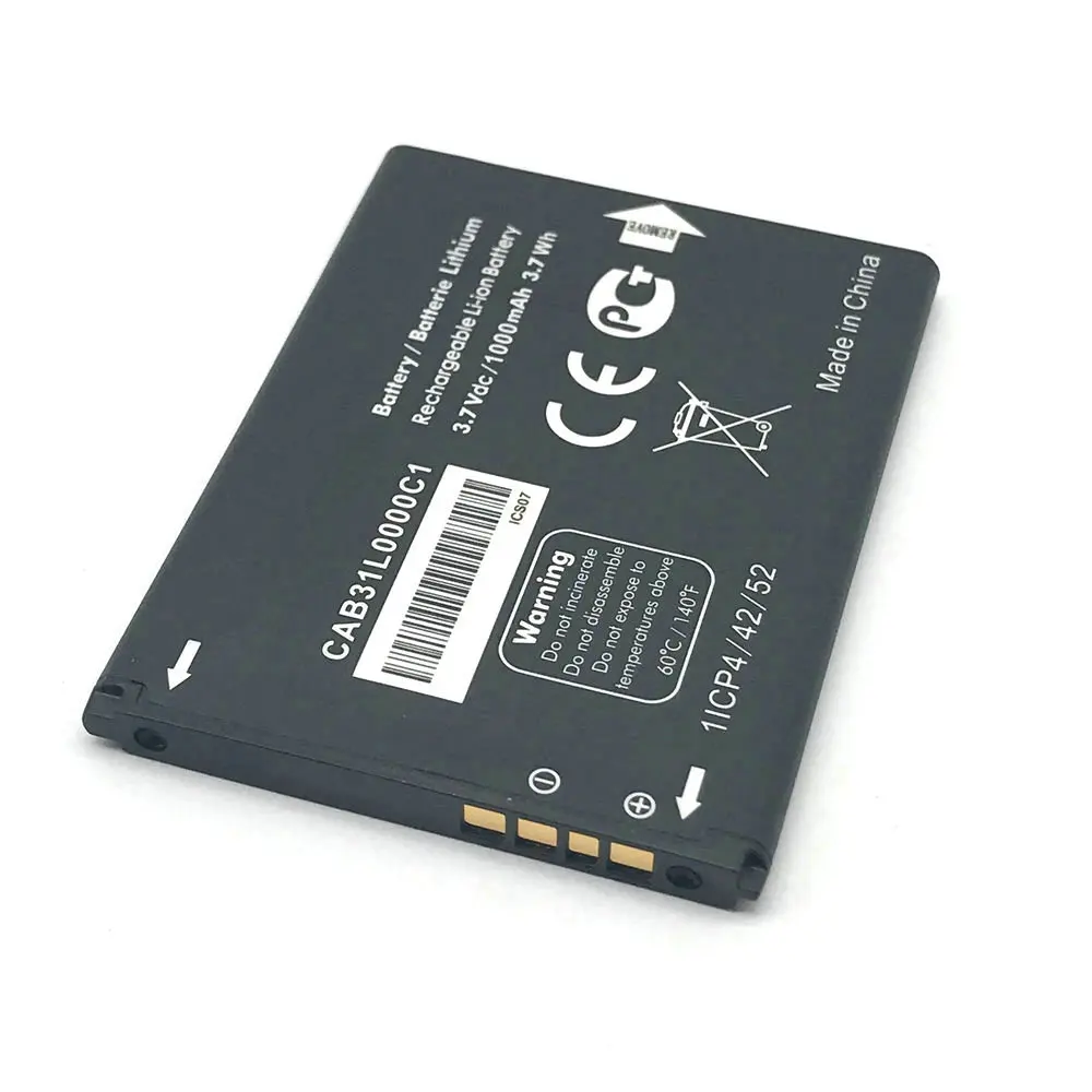 Новый аккумулятор CAB31L0000C1 CAB310000C2 1000 мАч для Alcatel i808 TCL T66 A890 мобильный телефон|battery for