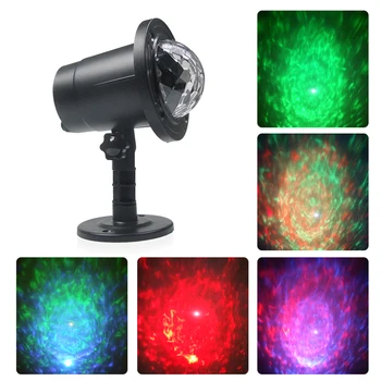 

AC100-240V 5W RGBW LED Water Ripple Effect Stage Light Stroboscope Lawn Lamp Lighting Waterproof Supported Auto-run Control