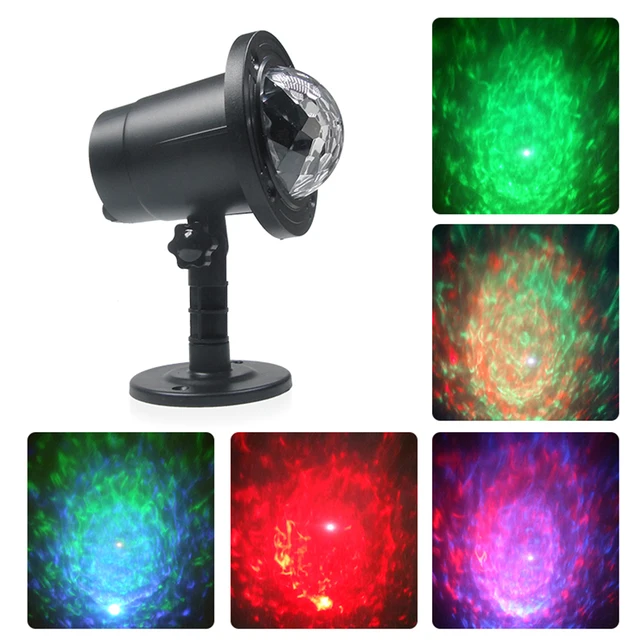 AC100 240V 5W RGBW LED Water Ripple Effect Stage Light Stroboscope Lawn