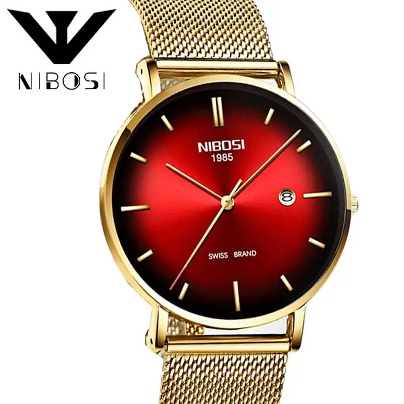 

NIBOSI Relojes Hombre Watch Men Fashion Sport Quartz Clock Mens Watches Top Brand Luxury Business Waterproof Stainless Steel