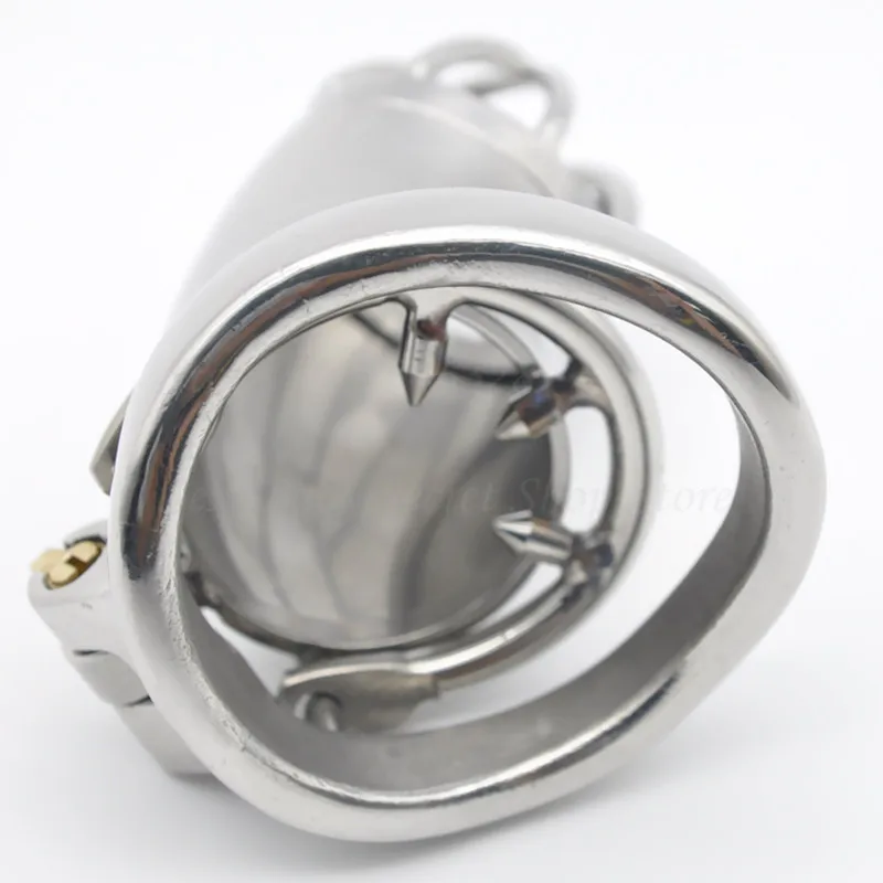 Stainless Steel Stealth Lock Male Chastity Device with Anti-Shedding Ring,Cock Cage,Cock Ring,Chastity Belt Sex Toys For Men