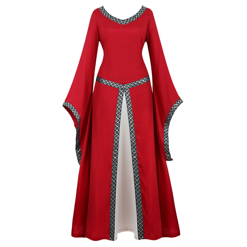 Женский роскошный средневековый викторианский костюм в стиле «Ренессанс» средневековое платье костюмы ирландский над Косплей ретро-платье нарядное длинное платье