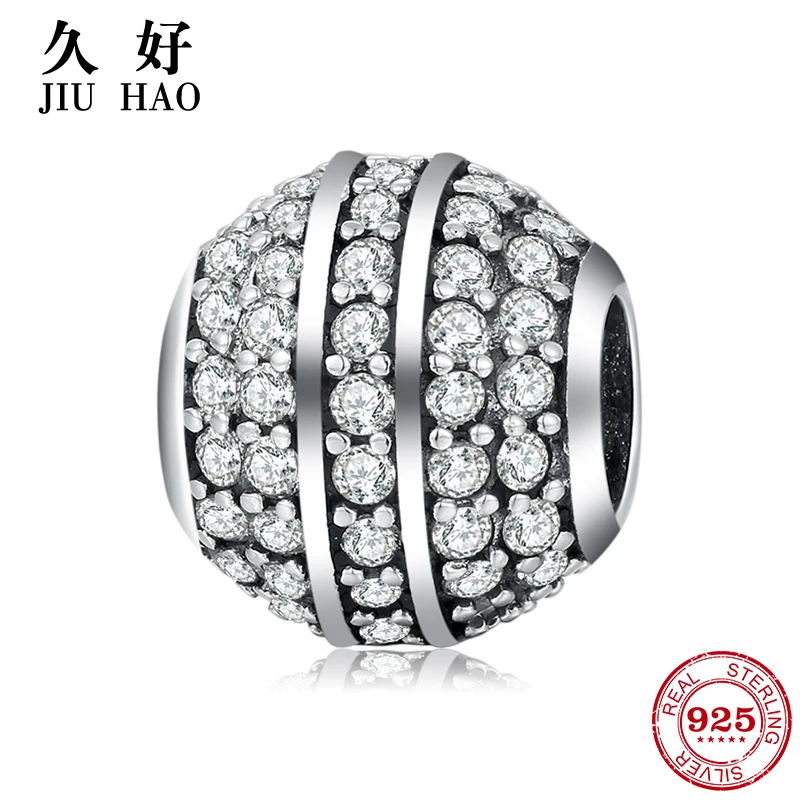 

Authentic 925 Sterling Silver Clear Crystal zircon beads or jewelry making Fit Original Pandora Charm Bracelets Bangles