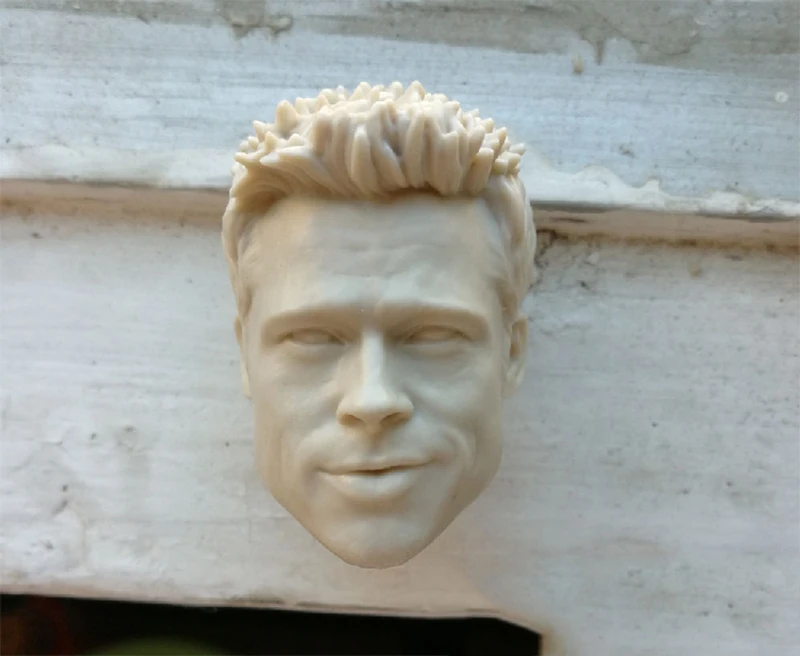 

1/6 Brad Pitt Unpainted Head Sculpt for 12''Bodies Action Figures