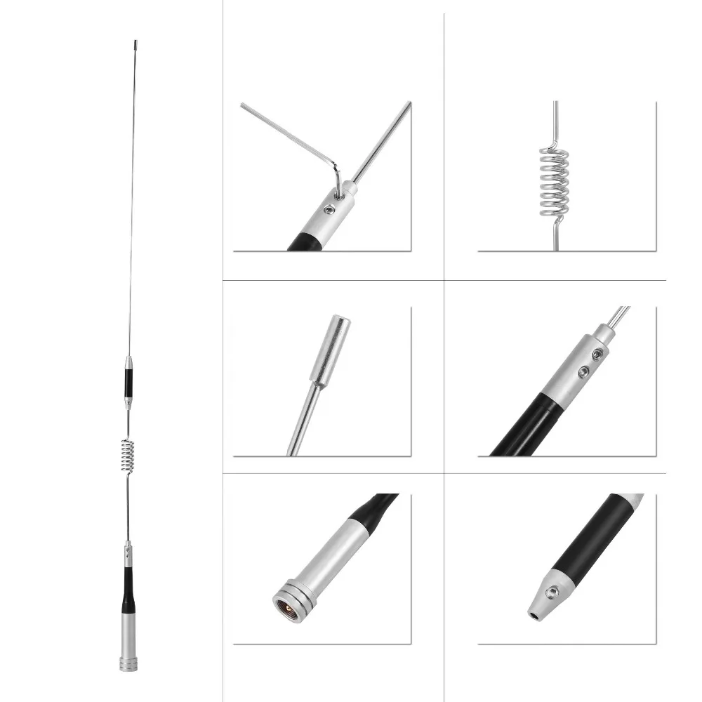 Антенна радио Двухдиапазонная UHF/VHF 144/430MHz 100W усиление для автомобиля vhf