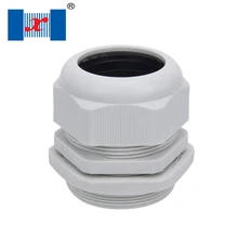 100 шт./лот M20* 1,5 на возраст от 6 до 12 лет мм ПА метрической резьбы нейлоновый кабельный сальник для герметизации провода белый Пластик разъем для распределительная коробка