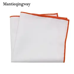 Mantieqingway Для мужчин костюмы Полотенца Solid Pocket Square платок хлопок кармашек Полотенца Свадебные платок мужской платки