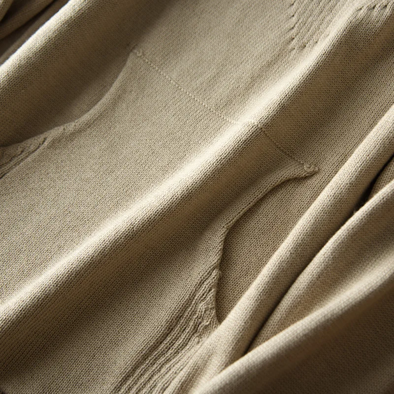 2018 new hooded knitted jumper sweater women's pure color wool coat sweater. Sweaters