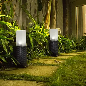

LAIDEYI LED Solar Lawn Lamp Waterproof Plastic Rattan Style Courtyard Garden Path Decoration Lawn Light LED Outdoor Light