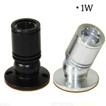 1 Вт черный/серебристый алюминиевый светодиодный мини светодиодное украшение лампы узконаправленного света витрина свет