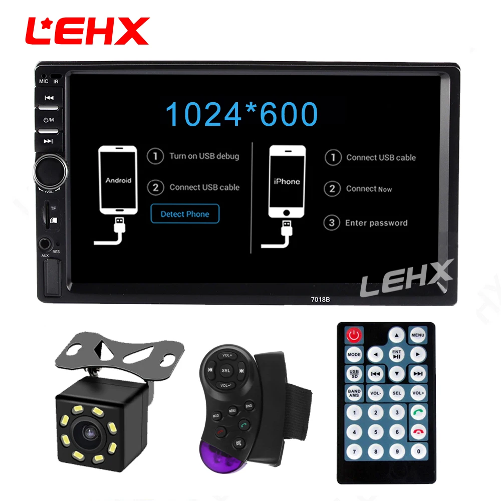 

LEHX 2 Din 7" Car Multimedia Player Universal Bluetooth Touch Screen Car MP5 Player Autoradio TF USB FM Radio Car Media Player