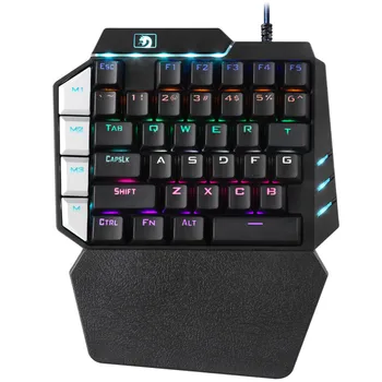

35 Keys portable design Exquisite craftsmanship Single One Hand Mechanical Gaming Keyboard USB Wired For PUBG LOL Gamer18#816