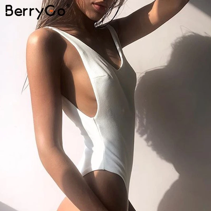 Женский купальник BerryGo с пуш апом высокой посадкой для пляжа на лето|Комбинезоны|
