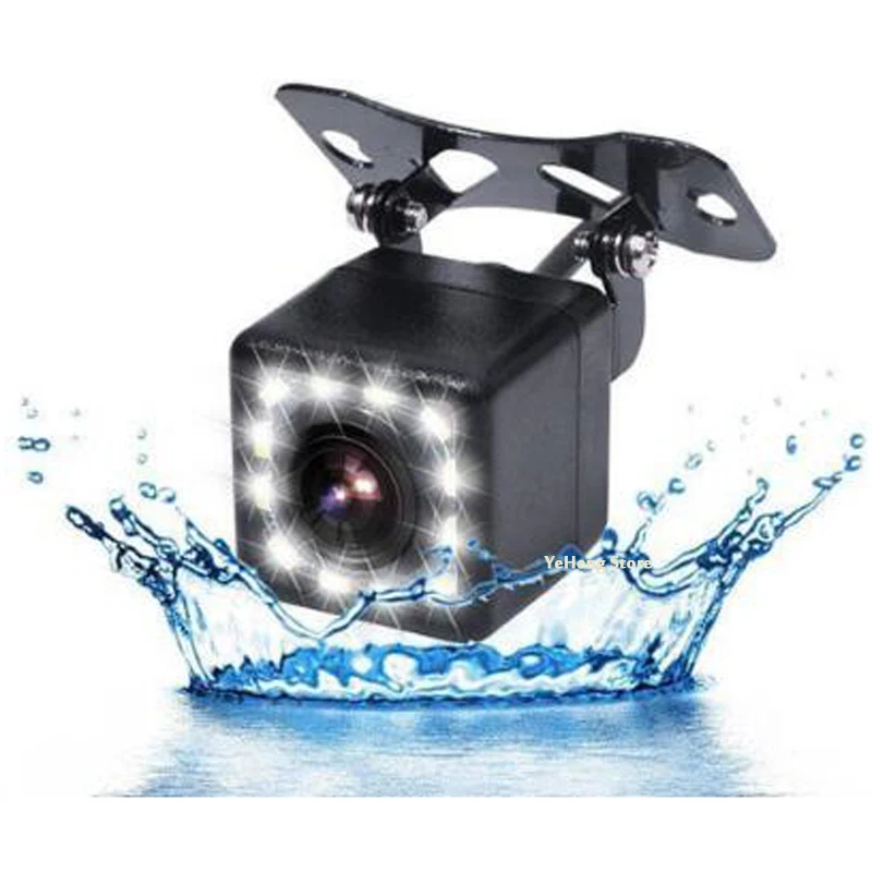 

YYZSDYJQ Waterproof Car Rear View Camera 170 Wide Angle HD CCD 12 LED Night Visions Backup Reversing Parking Cameras Car-styling