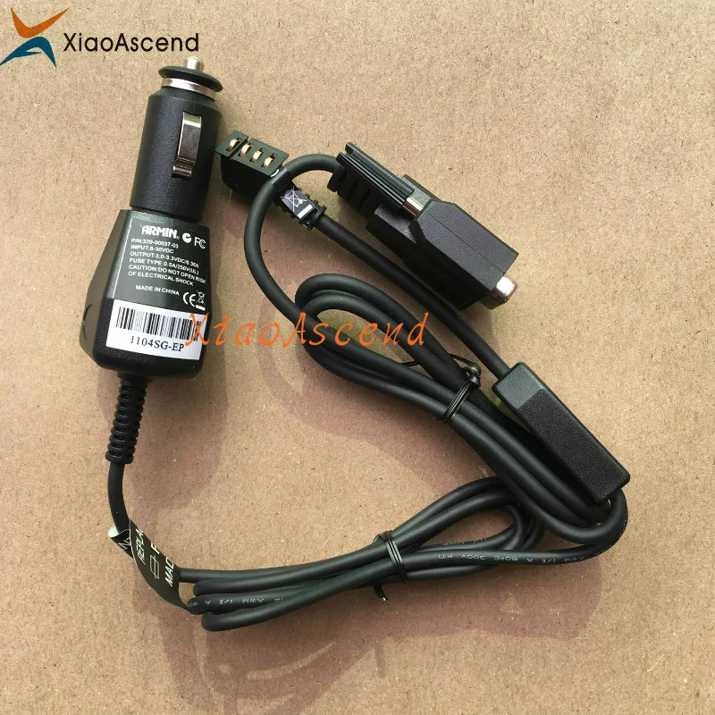 Для Garmin eTrex Vista H gps OEM прикуриватель автомобильное зарядное устройство 320-00037-03 с кабелем синхронизации данных DB9 COM