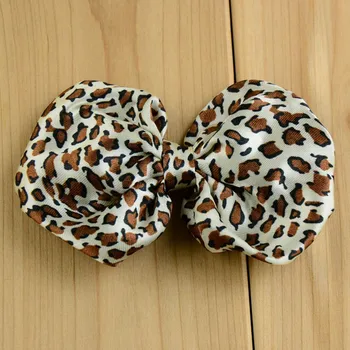 

30pcs/lot Baby girl Leopard zebra print Chiffon Bow Hair accessories