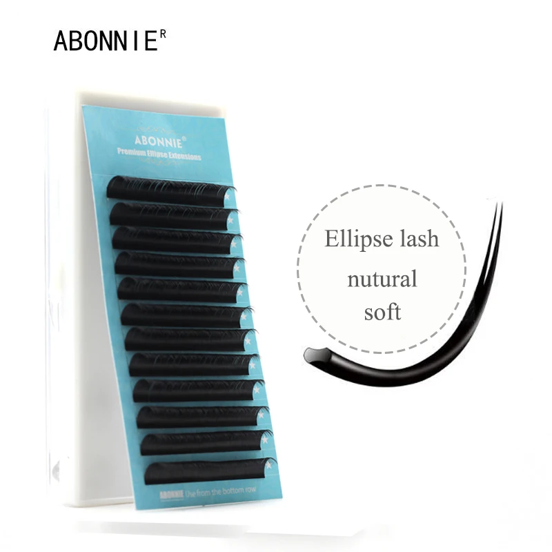 0,15/0,20 Ellipse ресницы, плоские норковые ресницы, 1 чехол/набор, плоские ресницы, высокое качество Ellipse накладные ресницы