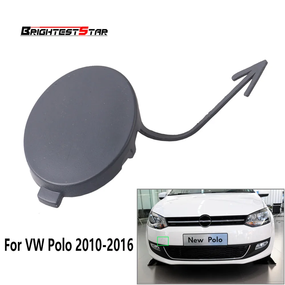 Primed Front Bumper Tow Bar Cover Cap Flap Trailer Hitch Mount For VW