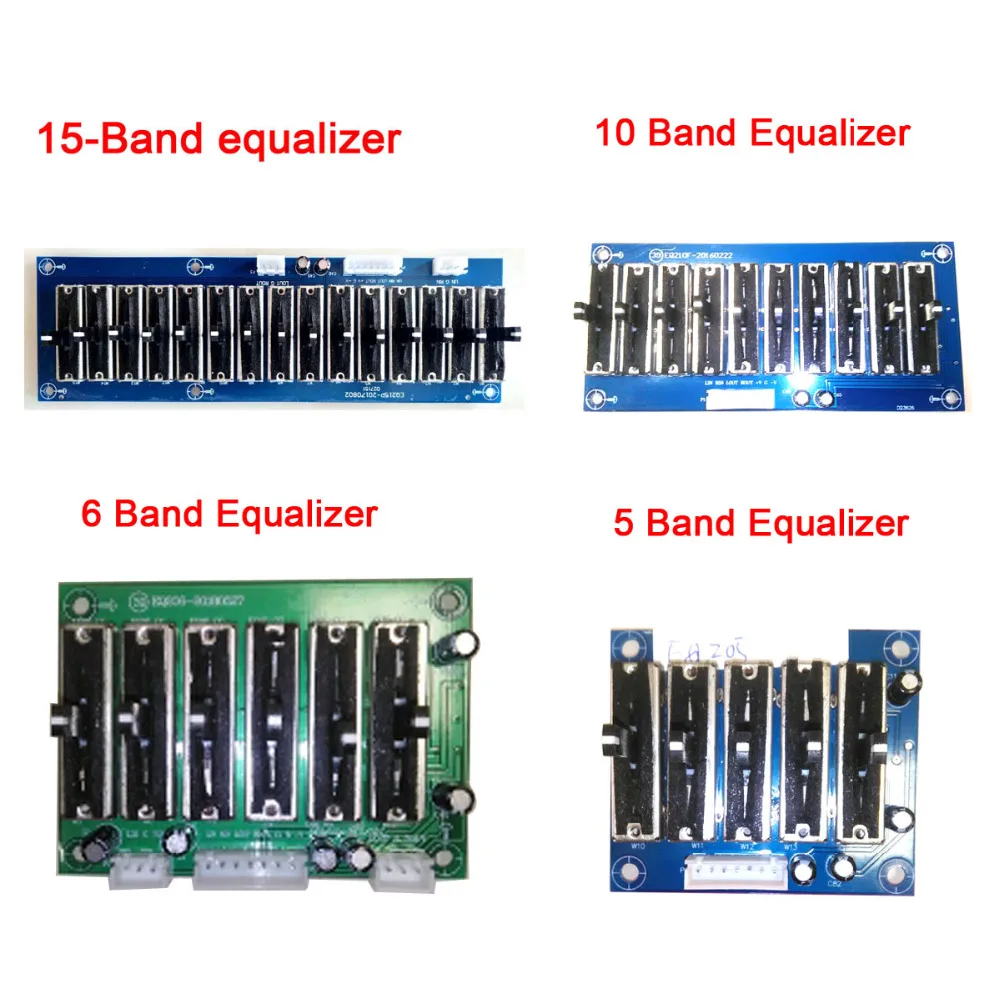 Stage Stereo Eq Equalizer Board 5 6 10 15 Band 2 0 Channel Preamplifier Tone Adjustable Preamp Front Panel For Amplifier Replacement Parts Accessories Aliexpress