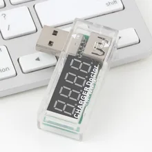 USB current detector Digital USB Mobile Power charging current voltage Tester Meter Mini USB charger doctor