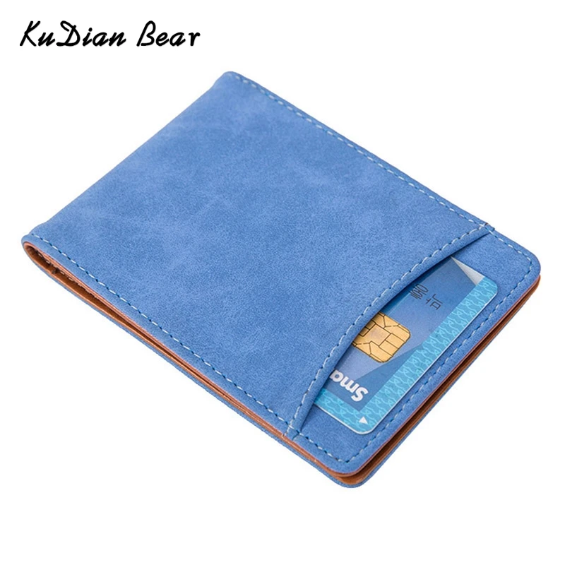 

KUDIAN BEAR Money Clips Wallets Magnet Credit Card ID Holder Men Wallet Clamps for Money Holder Carteras Hombre-- BID148 PM49