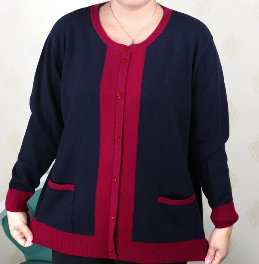  WANWAN Plus Size Women Clothing 5XL 6XL7XL 8XL 9XL Large Size Middle Aged Clothes Mother Cashmere S