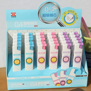 

5 Pcs/set Kawaii 0.4 mm Pencil Lead Pupils for Children Activities Cartridge Stationery Non-toxic Resin Mechanical Pencil Refill