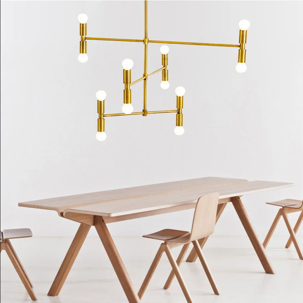 

Modern Fashion Nordic Black Gold Led Ceiling Suspended Chandelier Lighting Lamp for Kitchen Living Room Loft Bedroon Living room