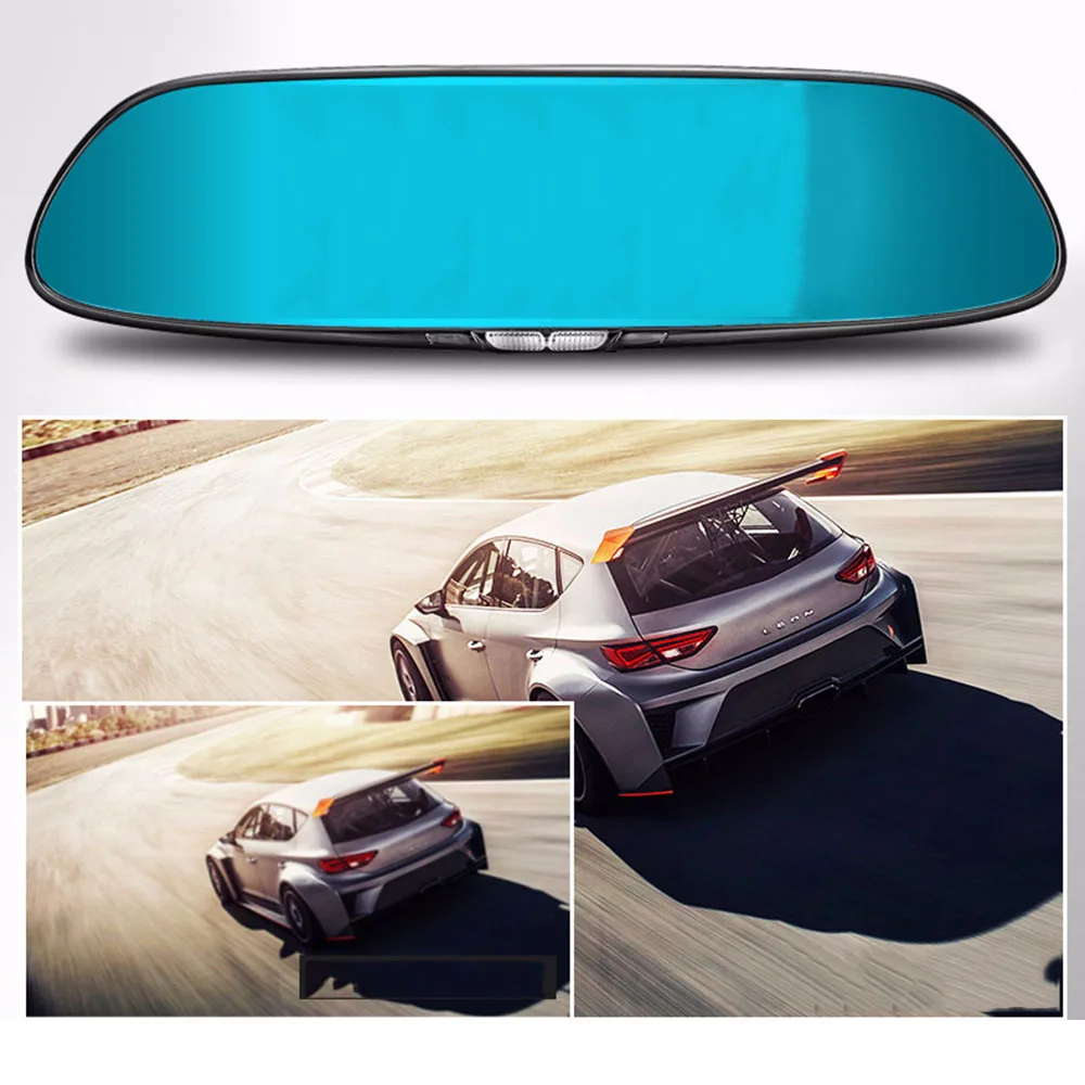 

7-inch Touch-screen Car DVR Vehicle Dash Rear-view Mirror Traffic Recorder Dual-lens HD Night Vision Tape Reversing Tachograph