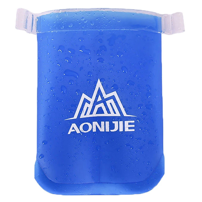 AONIJIE на открытом воздухе складной синий бутылка для воды Путешествия Спорт чайник здоровый Мягкая Материал Пеший Туризм Кемпинг 170/250/500 мл