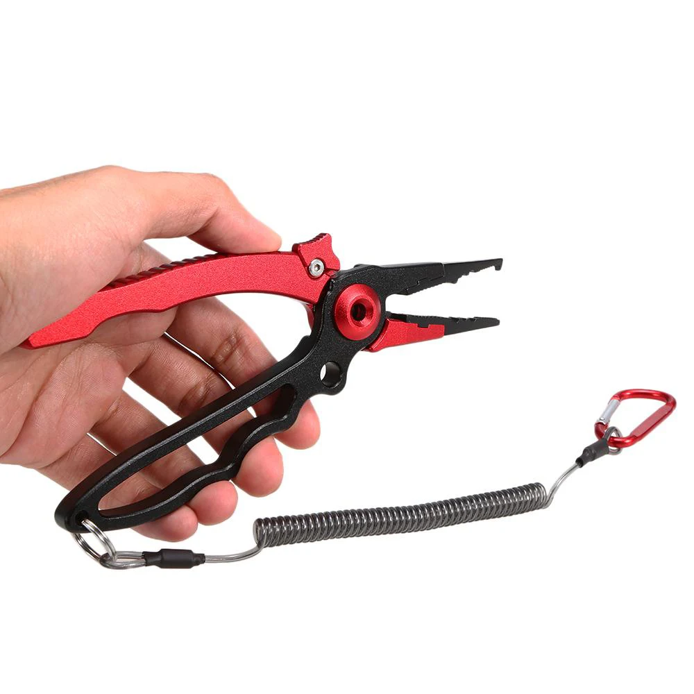 

Multifunctional Fishing Plier Portable Fishing Clamp Grabber Controller Fishing Line Cutter Hook Remover with Sheath fish Tackle