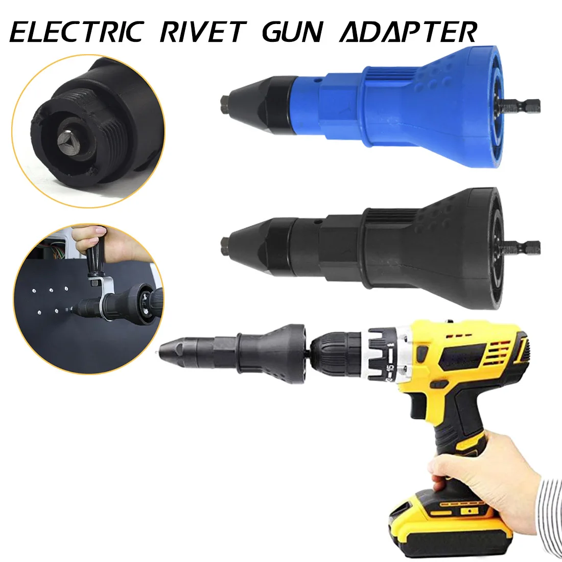 

DIY Adaptor Insert Nut Tool Threaded Rivet To Riveting Tool Electric Rivet Nut Gun Cordless Riveting Drill