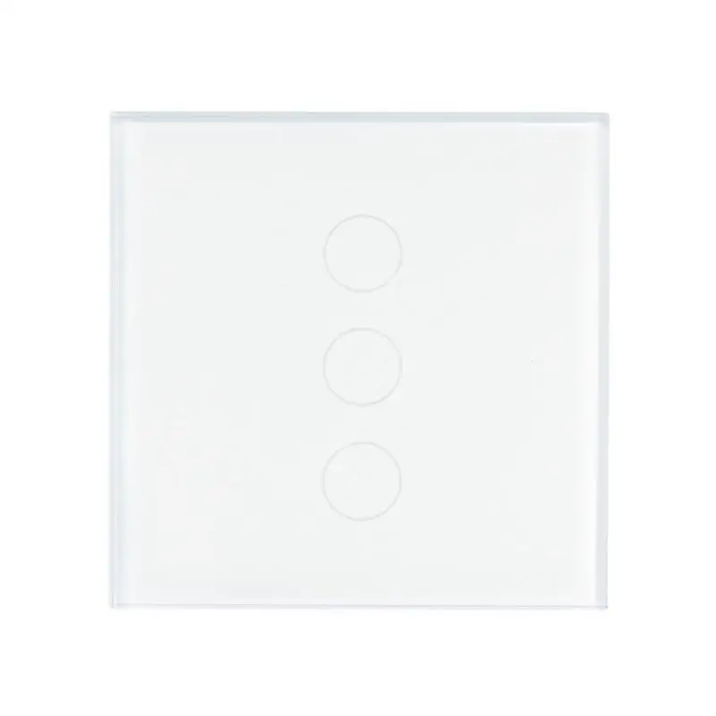 

QIACHIP UK Plug AC 220V WiFi Smart Switch 3CH Light Wall Switch Waterproof Touch Panel APP Control Work with Amazon Alexa