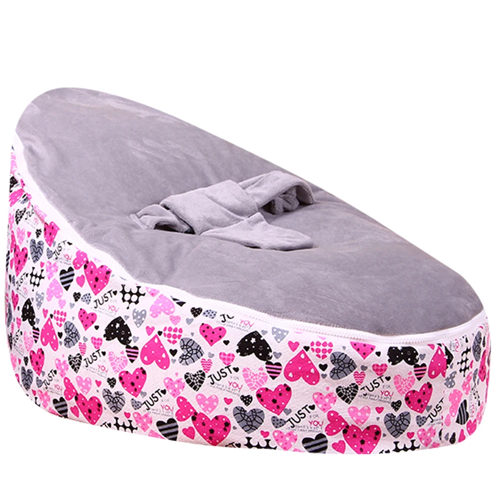 Levmoon Средний просто Lover Bean Bag стул детская кровать для сна портативный складной детский диван Zac без наполнителя