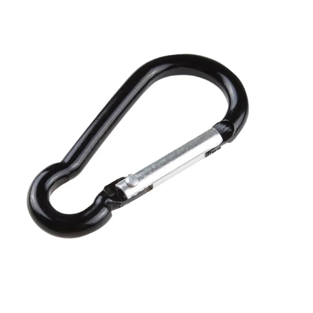 

2019 1Pcs Camping Aluminum Snap Hook Carabiner D-Ring Key Chain Clip Keychain Hiking Camp Black Lightweight and Convenient C#4