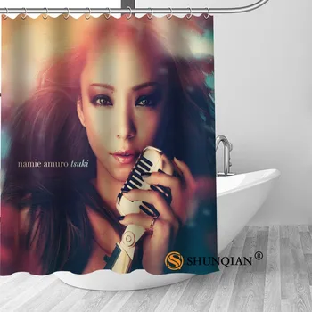 

Custom Namie Amuro Popular Modern Shower Curtain Bathroom Waterproof Polyester Fabric Printing Bathroom Curtain With Hook